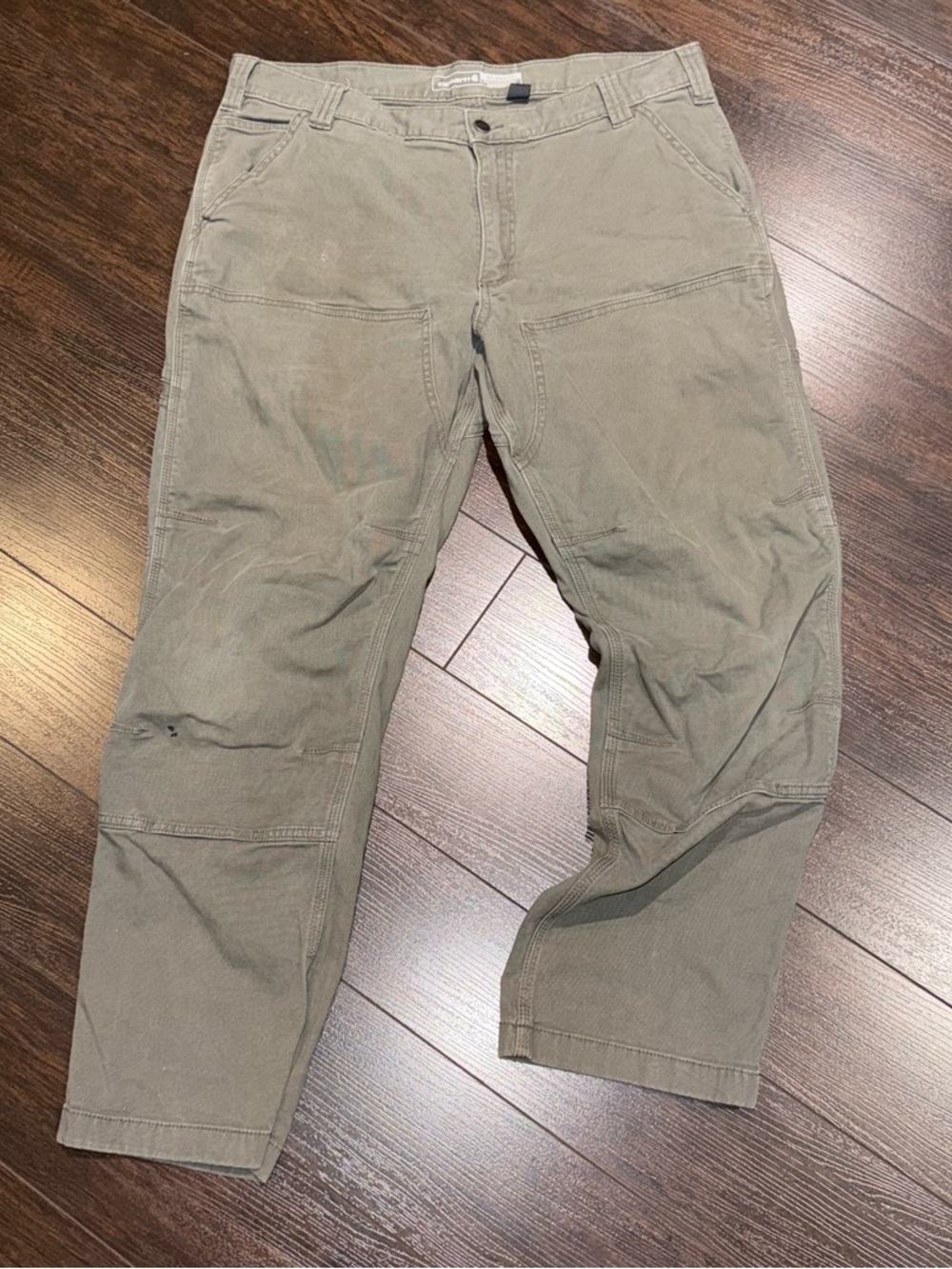 Carhartt Carpenter Pants Men’s Size 36x30 Relaxed Fit Moss Green Workwear